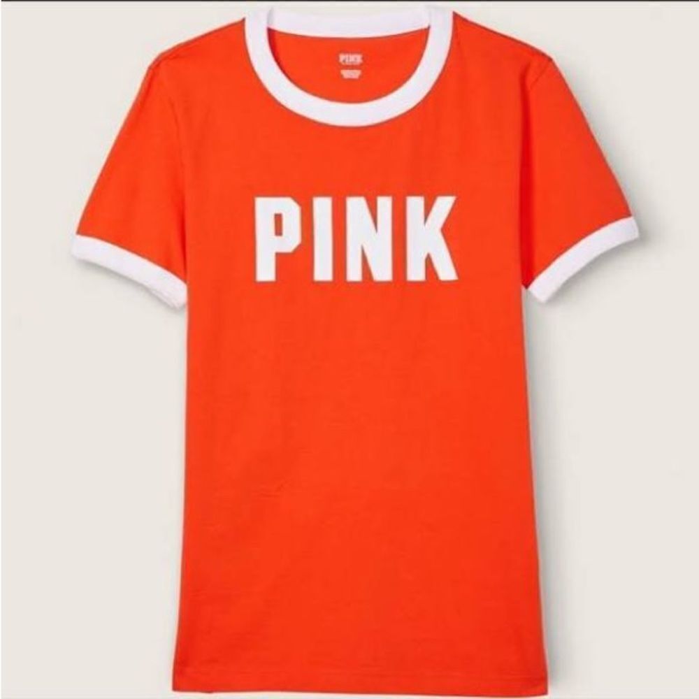 🔥Victoria's Secret Pink Tops Pink Victoria's Secret Cotton Short Sleeve New